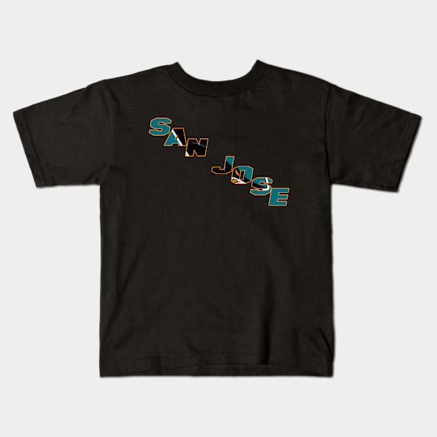 San Jose Kids T-Shirt by M477Designs